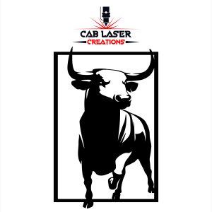 Bull Laser Cut Wall Decor Steel Art