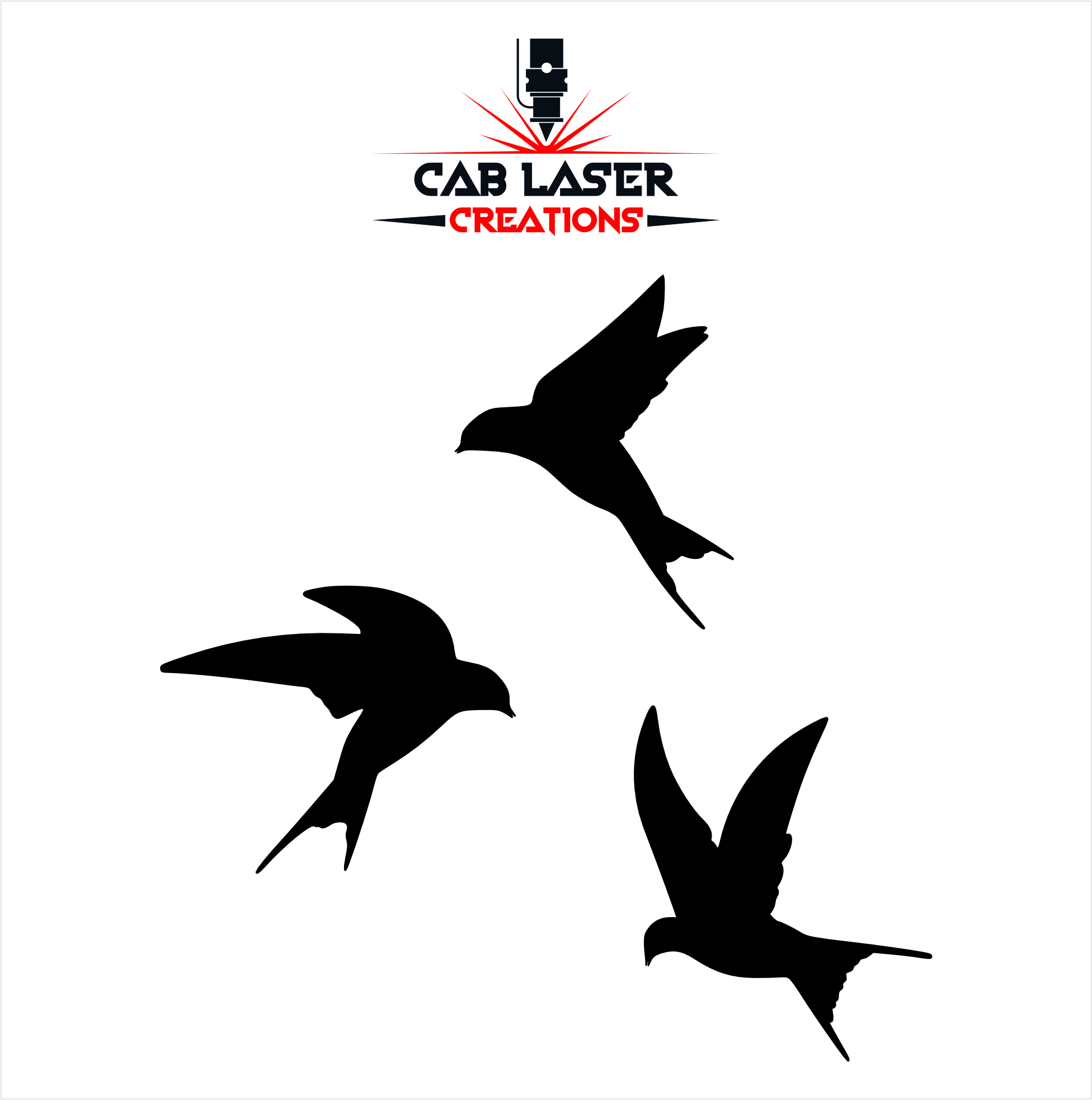 Swallows Wall Décor Laser Cut Wall Art