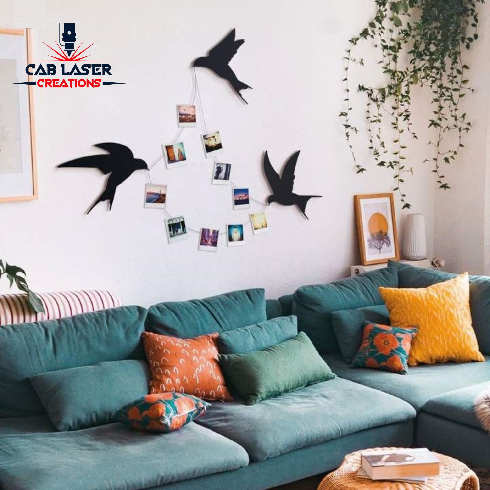 Swallows Wall Décor Laser Cut Wall Art - Image 2