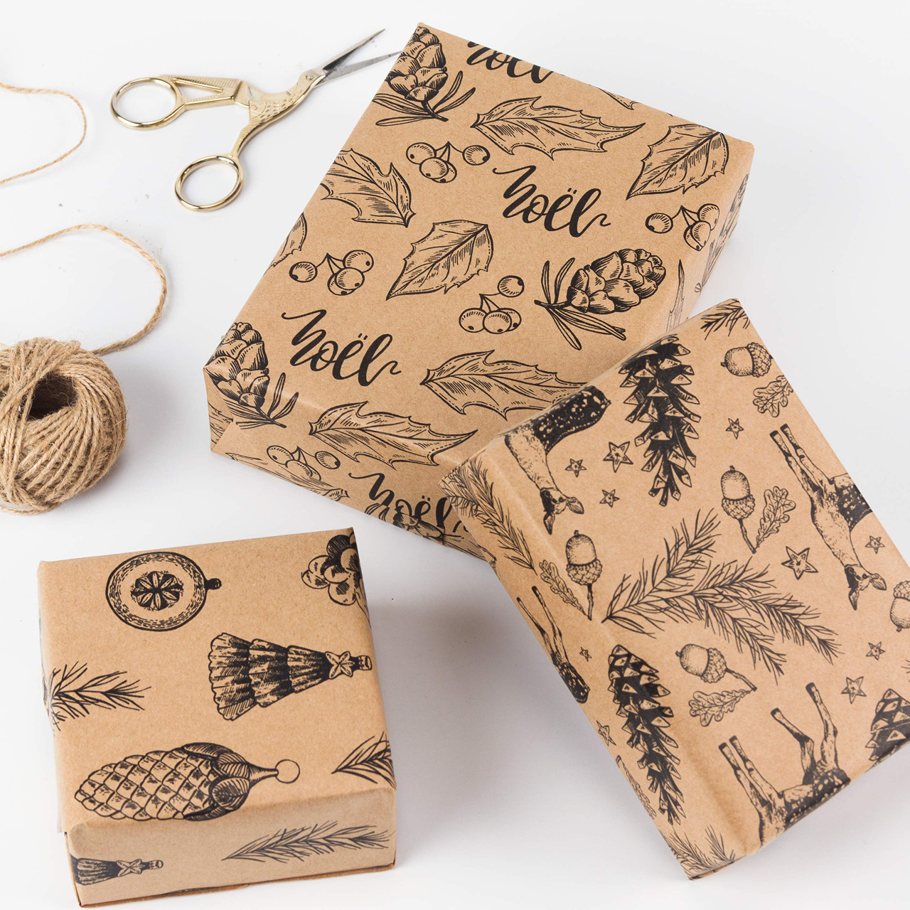 Custom Printed Brown Paper For Wrapping (incl. Design)