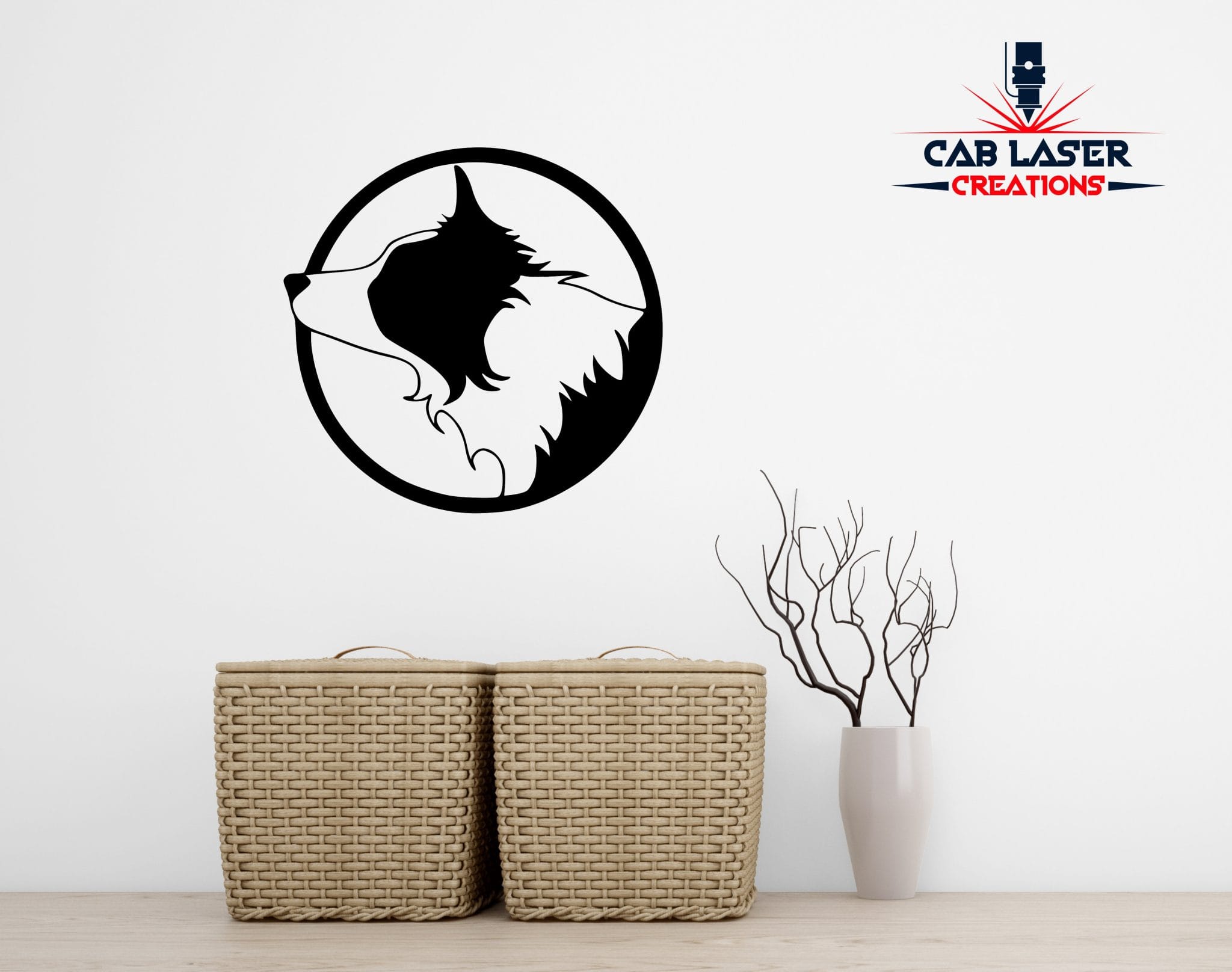 Dog Metal Wall Decor Laser Cut - Image 2