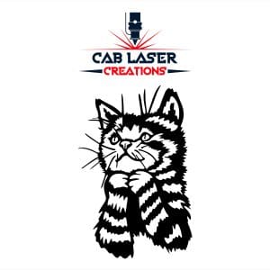 Kitten Cat Face Wall Decor Metal Art