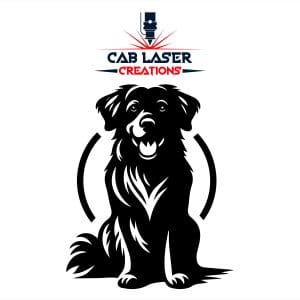 Happy Dog Laser Cutout Steel Wall Art