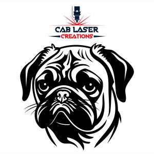 Pug Dog Illustration Metal Steel Home Decor